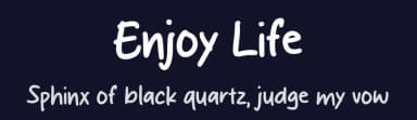 Enjoy Life by MJType — Script Handwritten Font — thumbnail 2