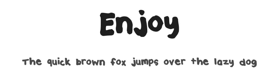 Enjoy by Sabrina — Script Handwritten Font