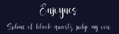 Enjoynes by FreshtypeINK — Script Handwritten Font — thumbnail 2