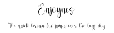 Enjoynes by FreshtypeINK — Script Handwritten Font — thumbnail 1
