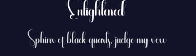 Enlightened by Andi Moz — Script Handwritten Font — thumbnail 2