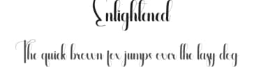 Enlightened by Andi Moz — Script Handwritten Font — thumbnail 1