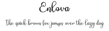 Enlova by Eknoji Studio — Script Handwritten Font — thumbnail 1