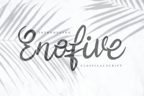 Enofive Font by Vunira — Script Handwritten Font