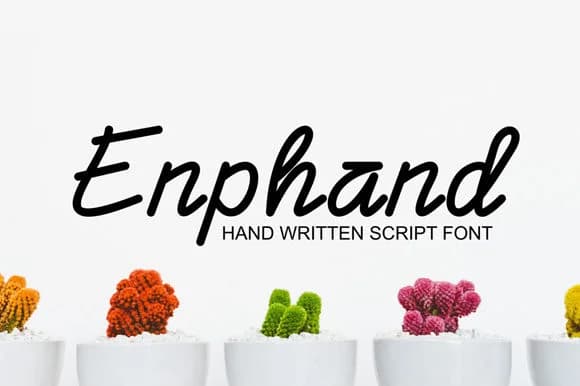 Enphand Font by Dieza Art — Script Handwritten Font