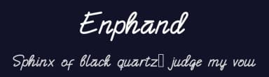 Enphand by Rohmat Sidiq Mustaqim — Script Handwritten Font — thumbnail 2