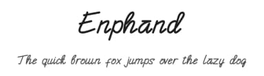 Enphand by Rohmat Sidiq Mustaqim — Script Handwritten Font — thumbnail 1