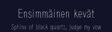 Ensimmäinen kevät by Juha Korhonen — Script Handwritten Font — thumbnail 2