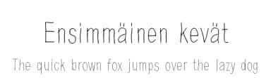 Ensimmäinen kevät by Juha Korhonen — Script Handwritten Font — thumbnail 1