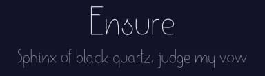 Ensure by Manuel Ramos — Sans Serif Font — thumbnail 2