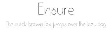 Ensure by Manuel Ramos — Sans Serif Font — thumbnail 1