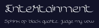 Entertainment by weknow — Script Handwritten Font — thumbnail 2