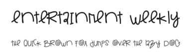 Entertainment Weekly by Des Gomez — Script Handwritten Font — thumbnail 1