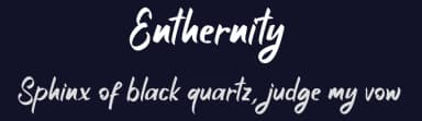 Enthernity by RantautypeStudio — Script Handwritten Font — thumbnail 2