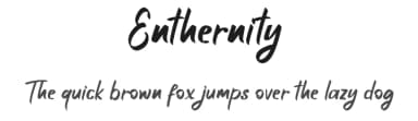 Enthernity by RantautypeStudio — Script Handwritten Font — thumbnail 1