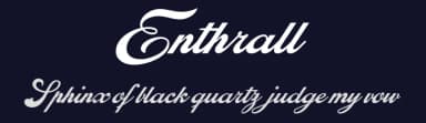 Enthrall by Billy Argel Fonts ® — Script Handwritten Font — thumbnail 2