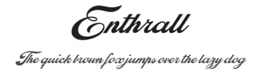 Enthrall by Billy Argel Fonts ® — Script Handwritten Font — thumbnail 1