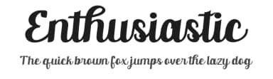 Enthusiastic by And Studio — Script Handwritten Font — thumbnail 1