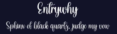 Entrywhy by Andi Moz — Script Handwritten Font — thumbnail 2