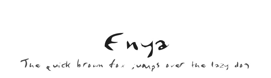 Enya — Script Handwritten Font