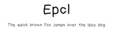 Epcl by Epcl Font — Script Handwritten Font — thumbnail 1