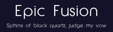 Epic Fusion by Jeronimo — Sans Serif Font — thumbnail 2