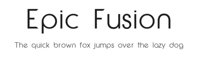 Epic Fusion by Jeronimo — Sans Serif Font