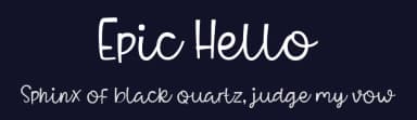 Epic Hello by epiclinez — Script Handwritten Font — thumbnail 2