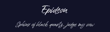 Epidson by Lettersams — Script Handwritten Font — thumbnail 2