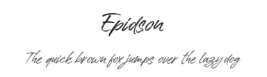 Epidson by Lettersams — Script Handwritten Font — thumbnail 1