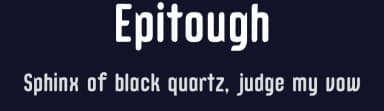 Epitough by CybaPee — Sans Serif Font — thumbnail 2