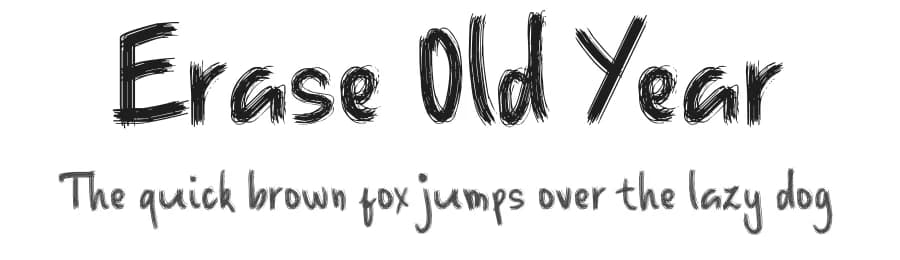 Erase Old Year by Poemhaiku — Script Handwritten Font — preview 1