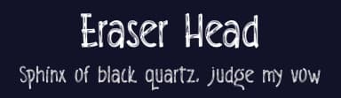 Eraser Head by Jujun Gag — Script Handwritten Font — thumbnail 2