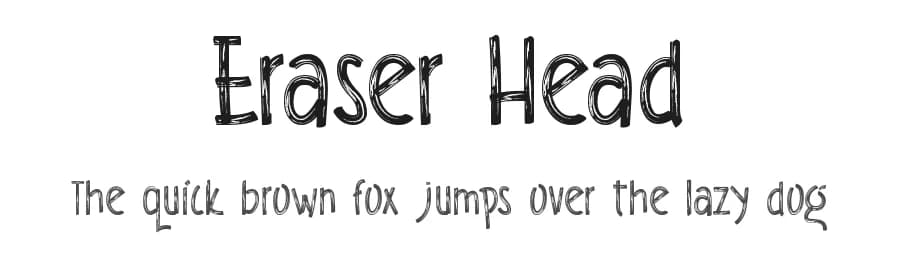Eraser Head by Jujun Gag — Script Handwritten Font