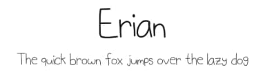 Erian by Myra — Script Handwritten Font — thumbnail 1