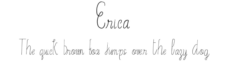 Erica by creativetacos — Script Handwritten Font