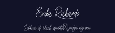 Erika Richardo by Ryan Rivaldo Vierra — Script Handwritten Font — thumbnail 2