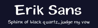 Erik Sans by Erik Reichenbach — Script Handwritten Font — thumbnail 2