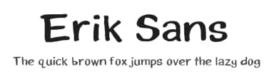 Erik Sans by Erik Reichenbach — Script Handwritten Font — thumbnail 1