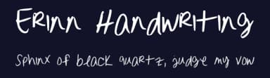 Erinn Handwriting by Erin Ockimey — Script Handwritten Font — thumbnail 2
