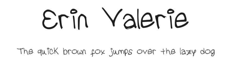 Erin Valerie by Allegresse — Script Handwritten Font