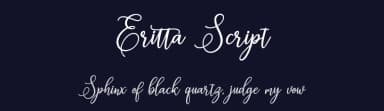 Eritta Script by Amarlettering - Takiy — Script Handwritten Font — thumbnail 2