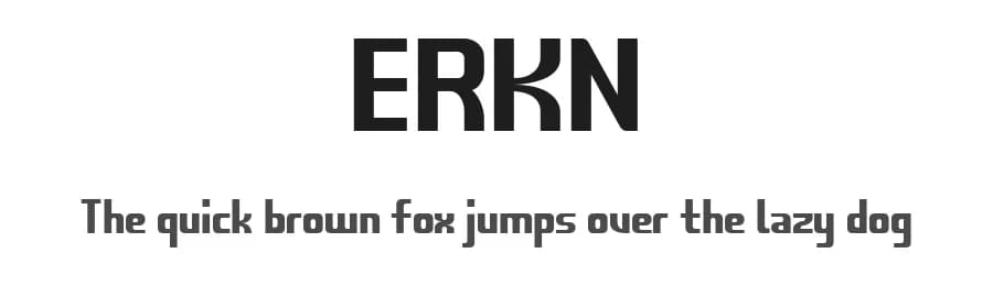ERKN by YTY Digital TypeFoundry — Sans Serif Font — preview 1