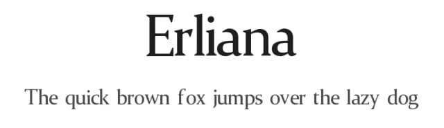 Erliana by Ryan Rivaldo Vierra — Serif Font