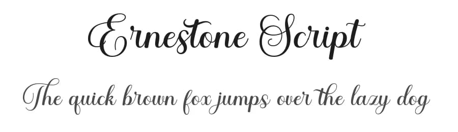 Ernestone Script by Nanda Nanda Putra Sukmayadi — Script Handwritten Font
