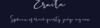 Ernita by windestrian — Script Handwritten Font — thumbnail 2