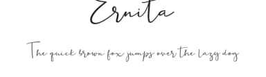 Ernita by windestrian — Script Handwritten Font — thumbnail 1