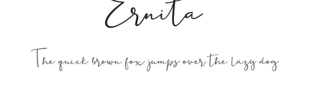 Ernita by windestrian — Script Handwritten Font