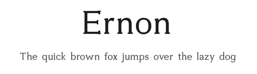 Ernon by Lerima — Serif Font