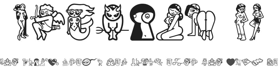 Erotica CD by Chloe5972 — Dingbats Font